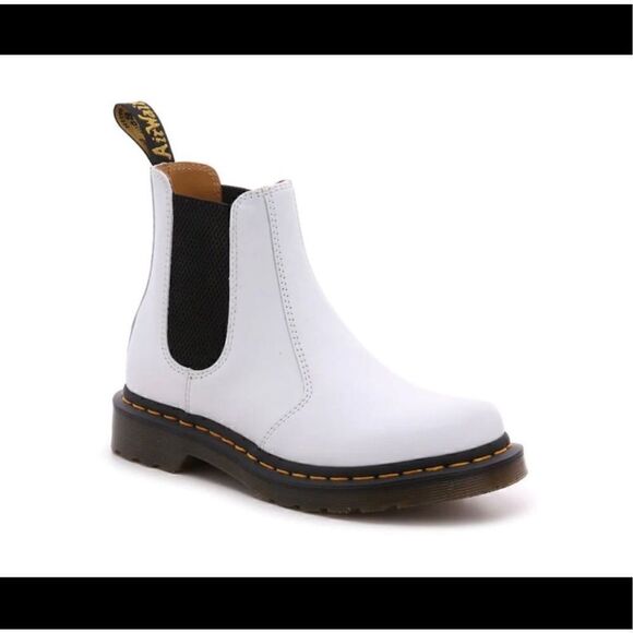 Doc Martens White Softy T Chelsea Boots 2976 Dr. Martens, Women’s Size 9 NIB NEW - Picture 3 of 16